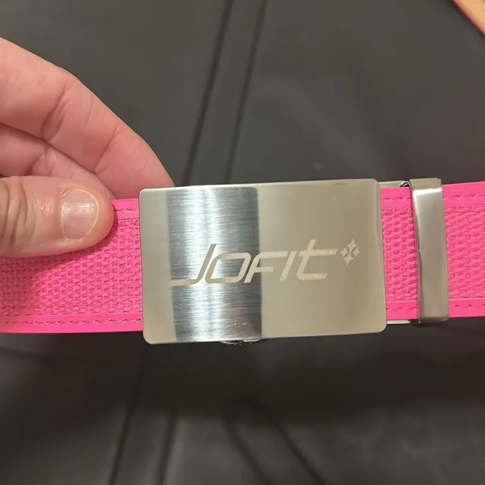 NEW JoFit Womens Ladies Adjustable Belt - One Size - Cut-To-Size - Hot Pink